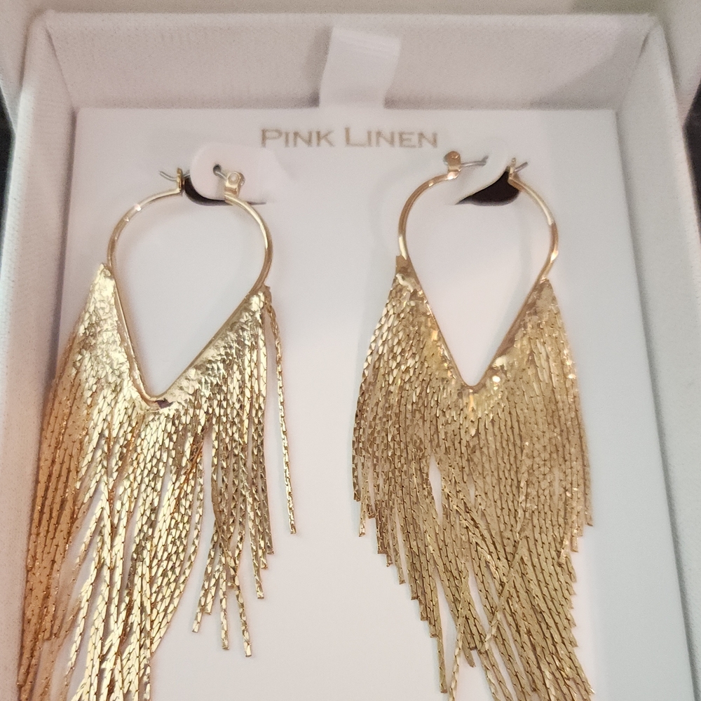 Gold Fringe Earrings